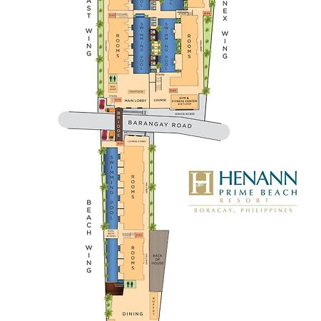 Henann Prime Beach Resort Balabag  Extérieur photo Site Plan